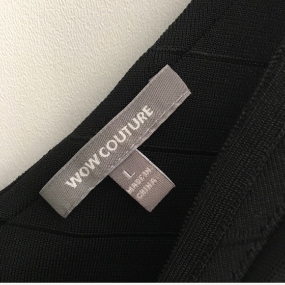 WOW COUTURE | LBD Bandage Dress Cut Out Mini - Picture 4 of 5